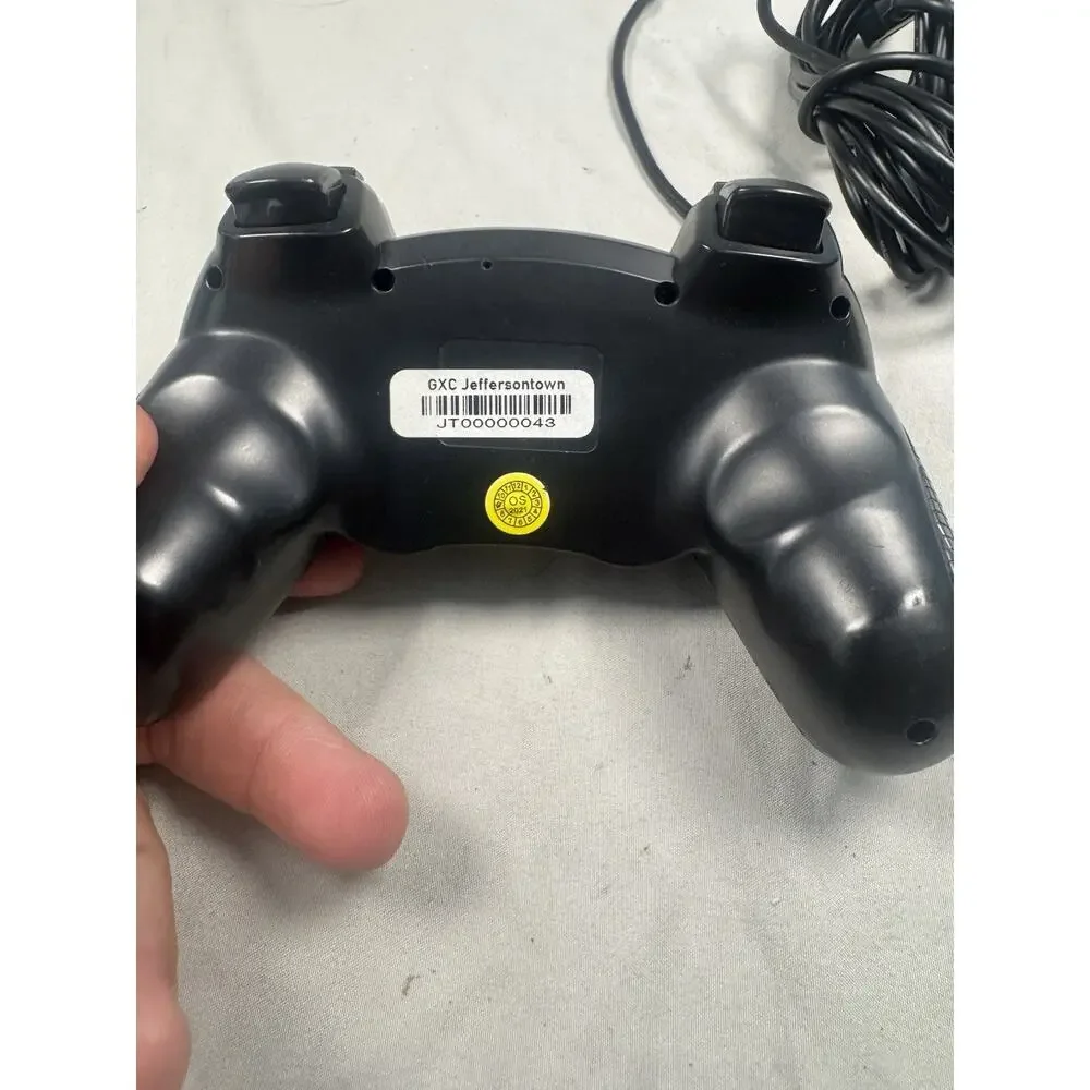 Wireless PS3 Controller Turbo Gamepad w/ Charging Cable Tested Black